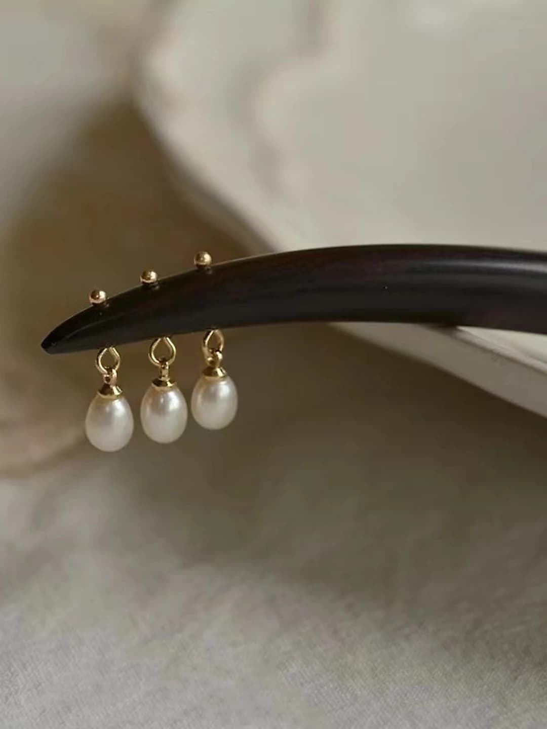 A42 Sugar three pearls [Black ebony 18cm]
