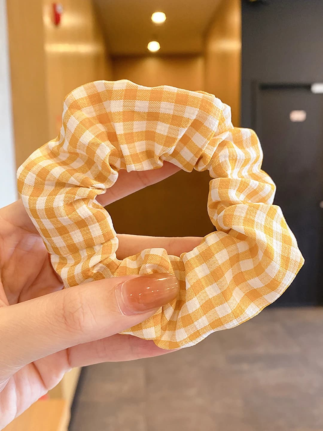 10# Yellow small plaid