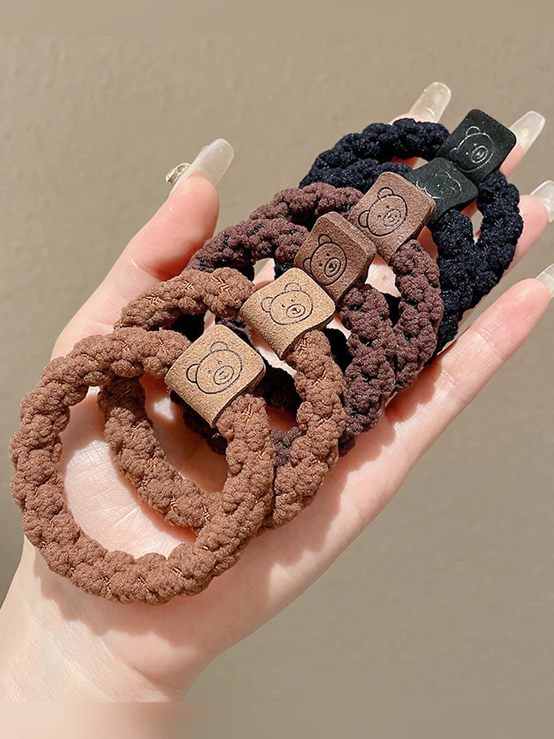 Black+Coffee+Light brown 6 pcs [Thick]