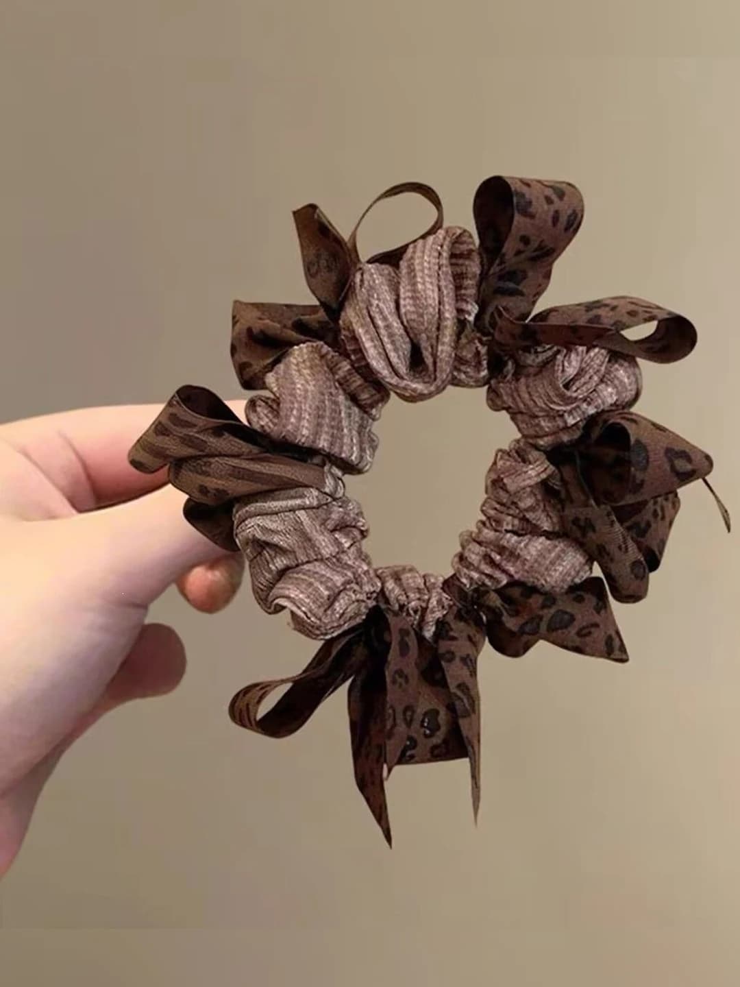 Leopard, braided, ~9 cm