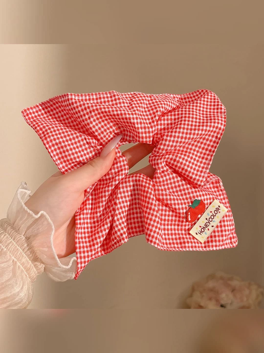 1# Красный клетчатый квадрат 21*22 см