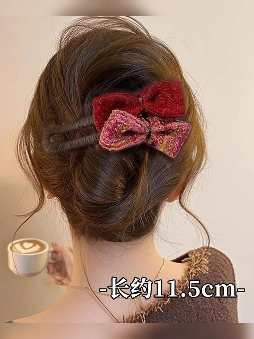 Ankara red bow 11.5 cm