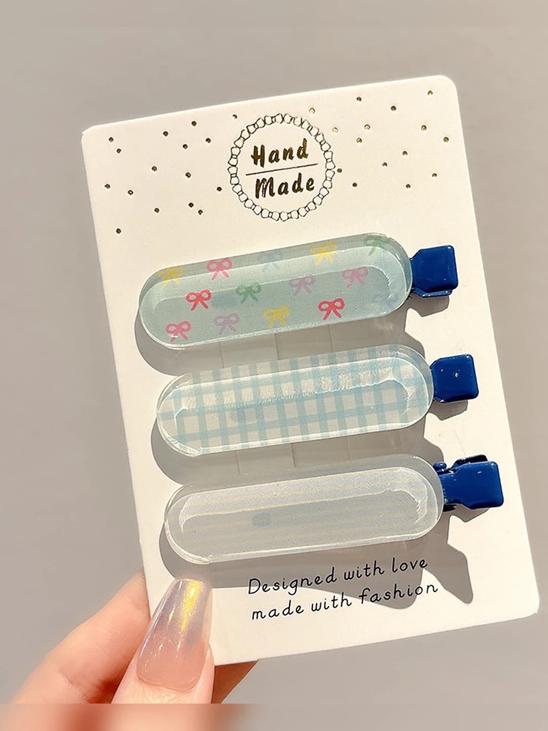 Синие jelly 3 шт 6 см