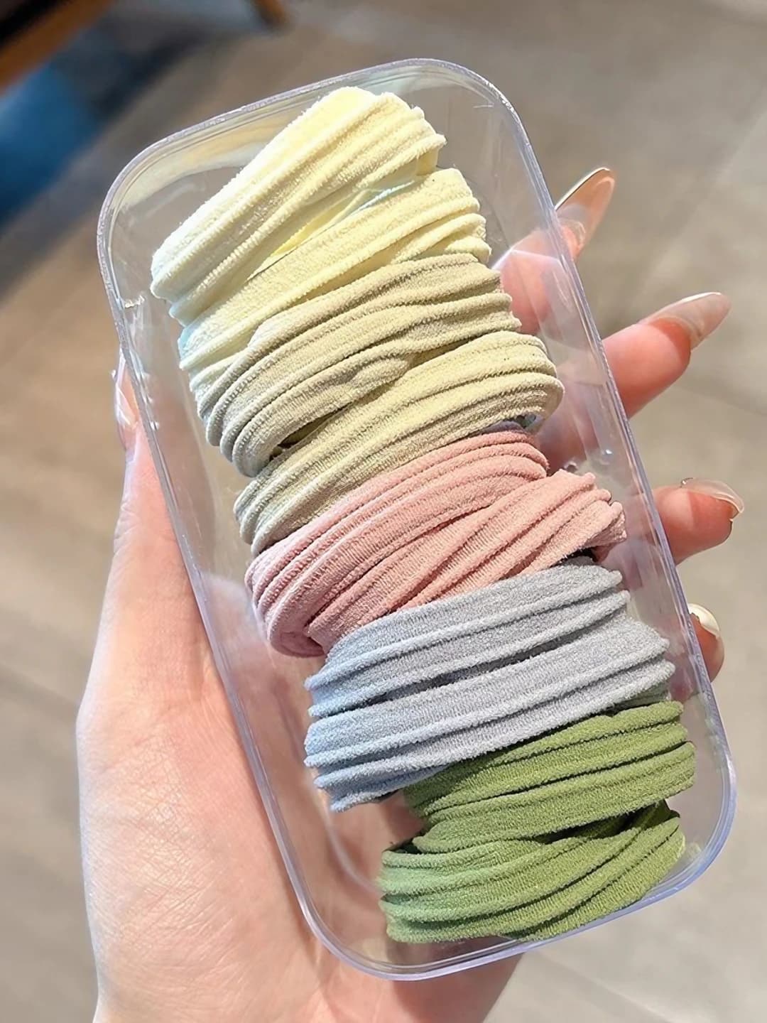 Pastel rangli yo'l-yo'l, 10 dona, 4.5 cm