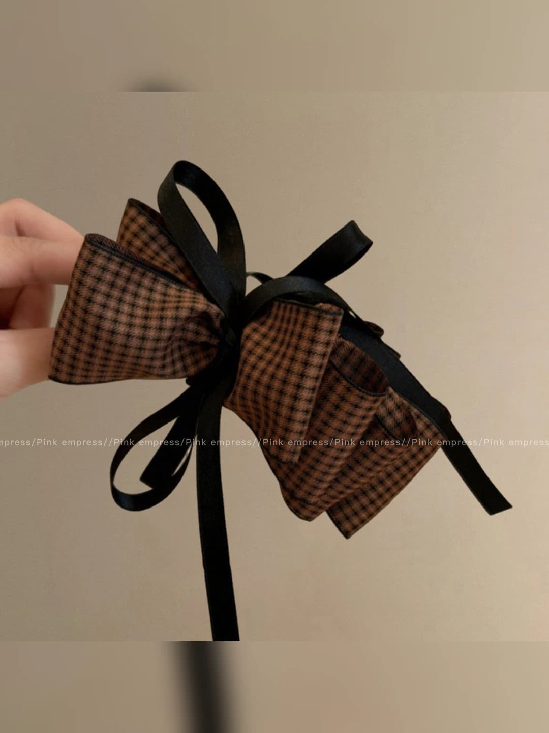 3# Brown plaid, 13 cm