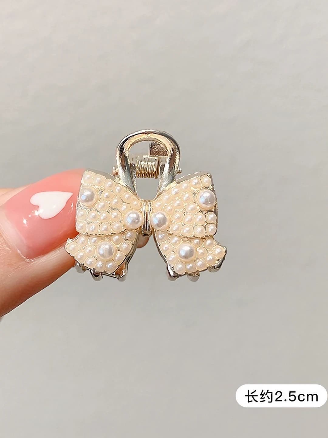11# Два банта бабочка жемчуг ~2.6cm
