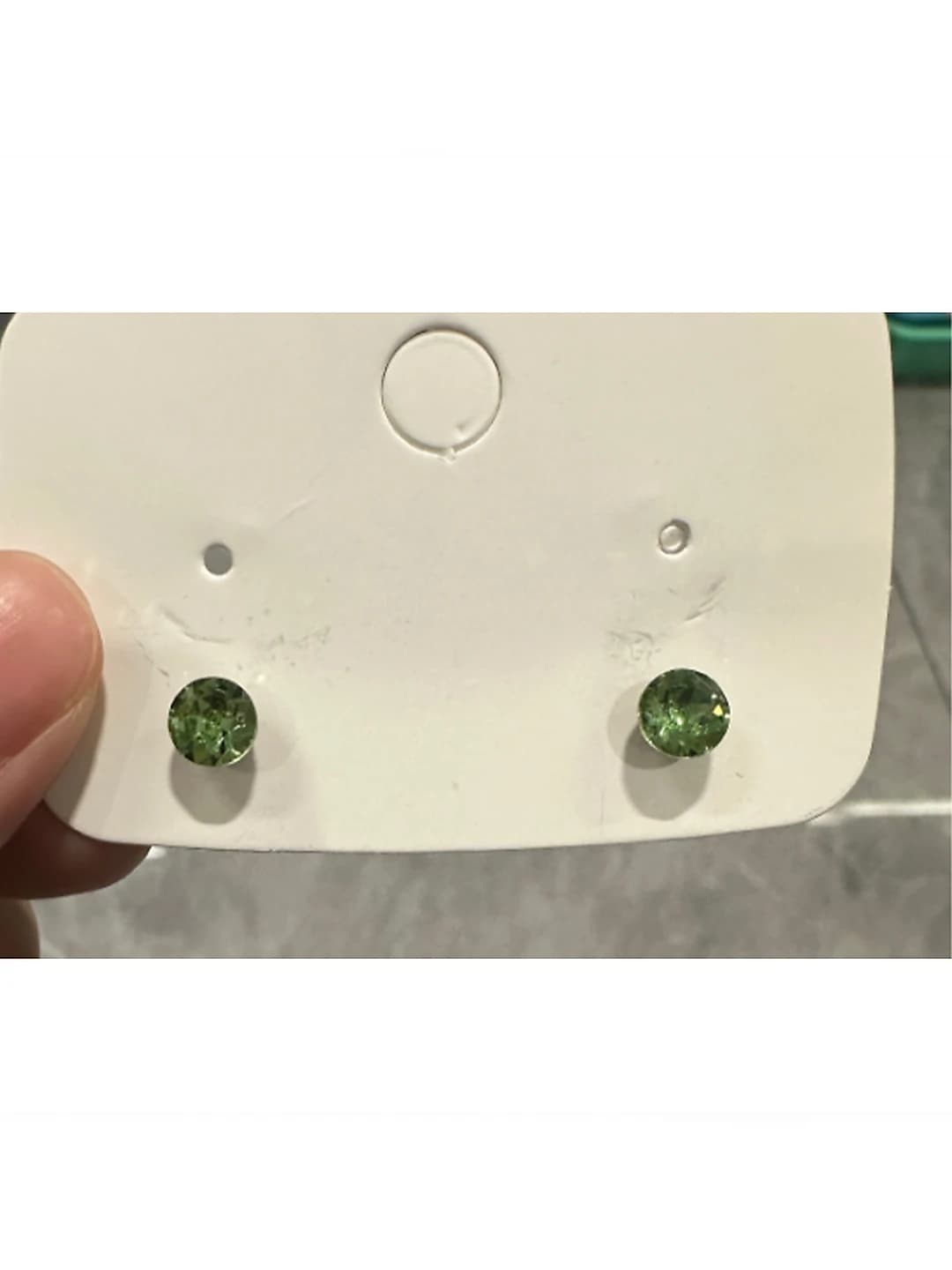 2# 6mm Moissanite Teal - pair