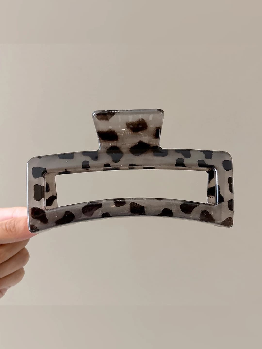 1# Square / Leopard grey ~10.5cm
