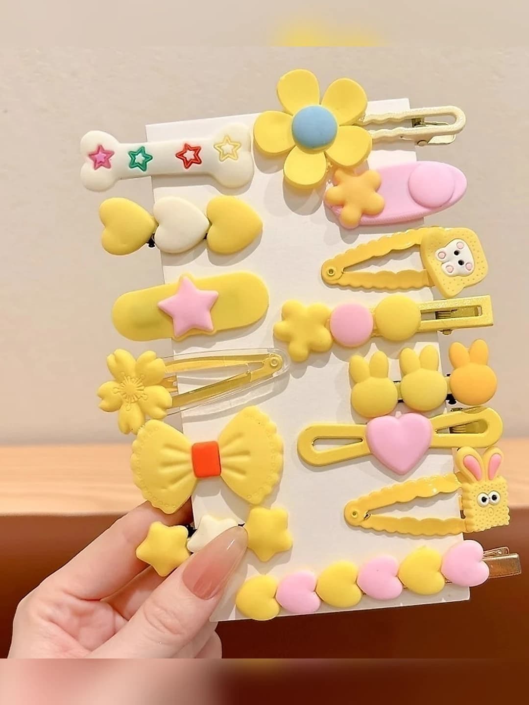 10# Yellow stars kids, 14 pcs, soft
