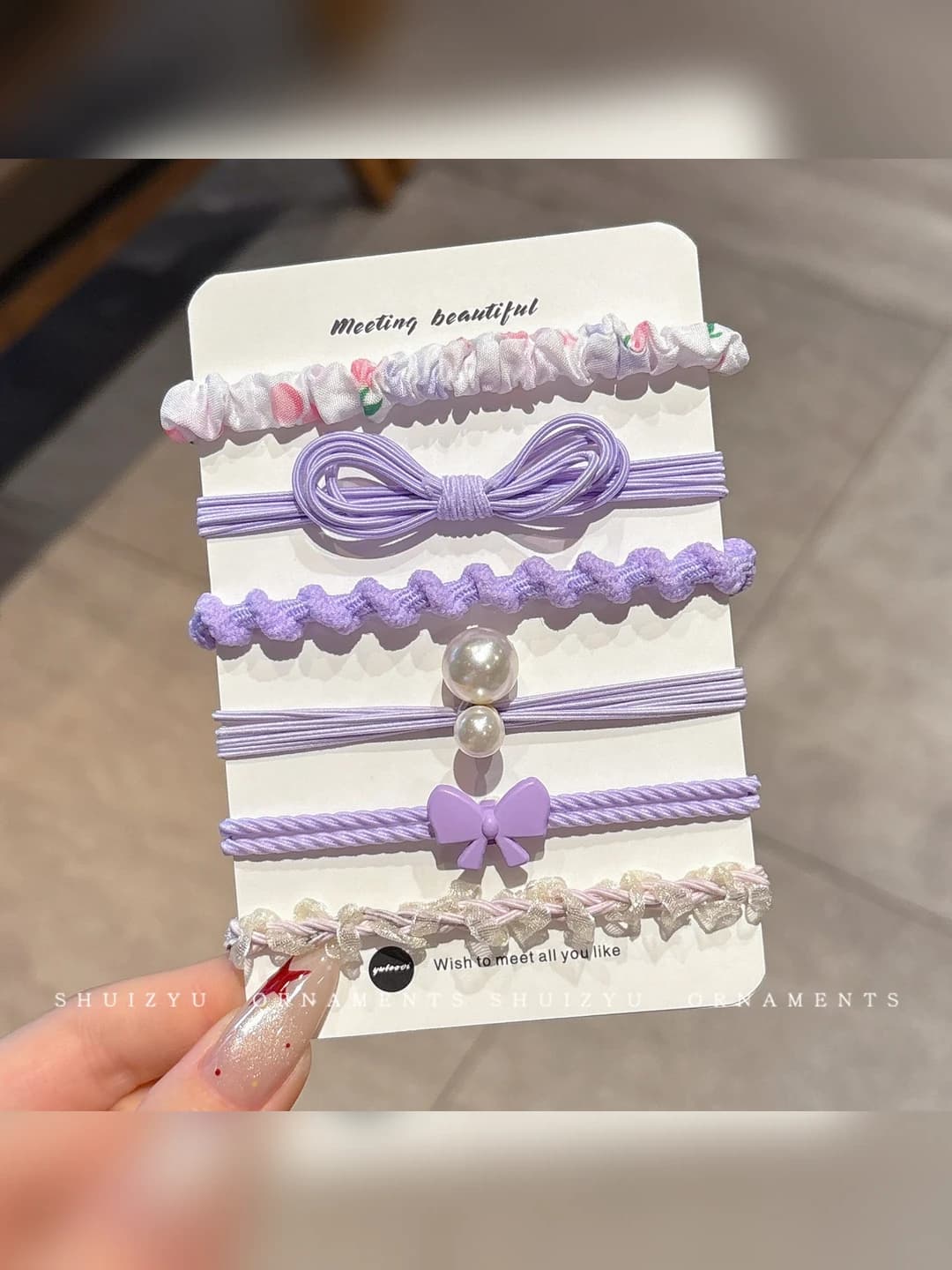 Purple 6 pcs (7 cm)