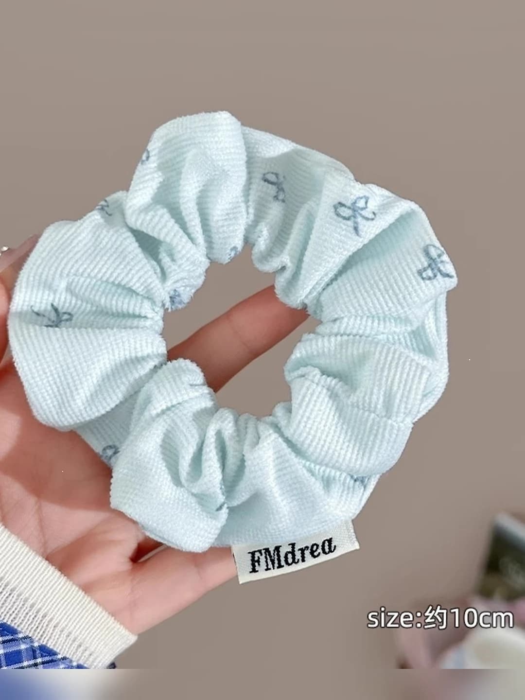 Corduroy, bow, small, 4 cm