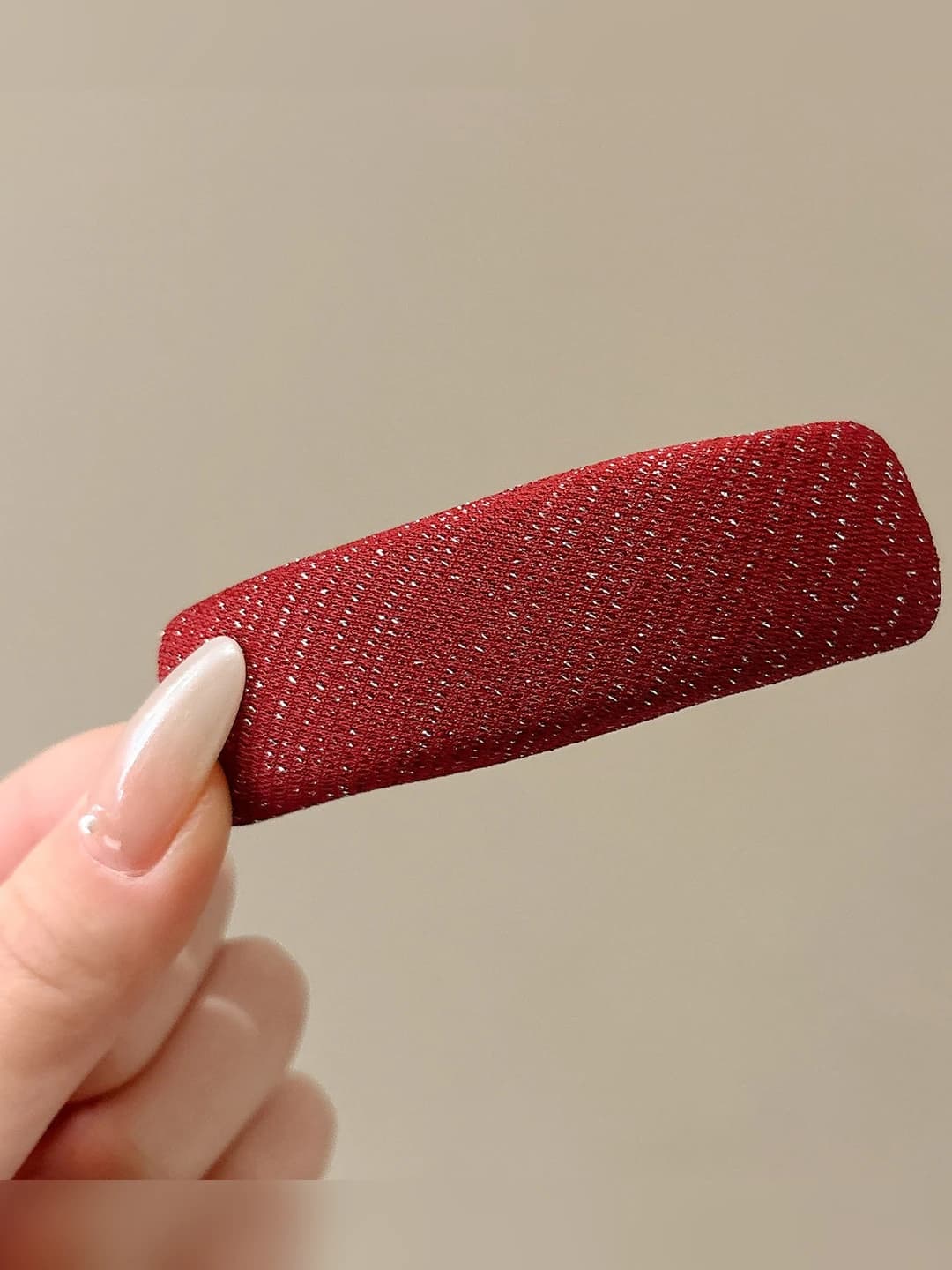 Серебро бордовый, 8 см