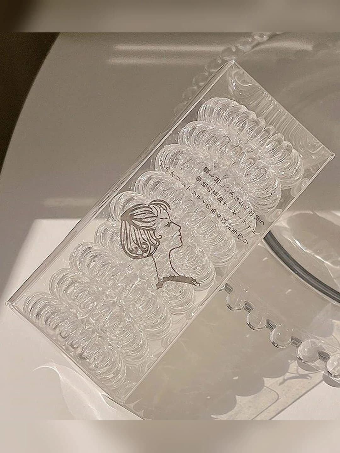 5# Clear white-9 pcs box ~4 cm