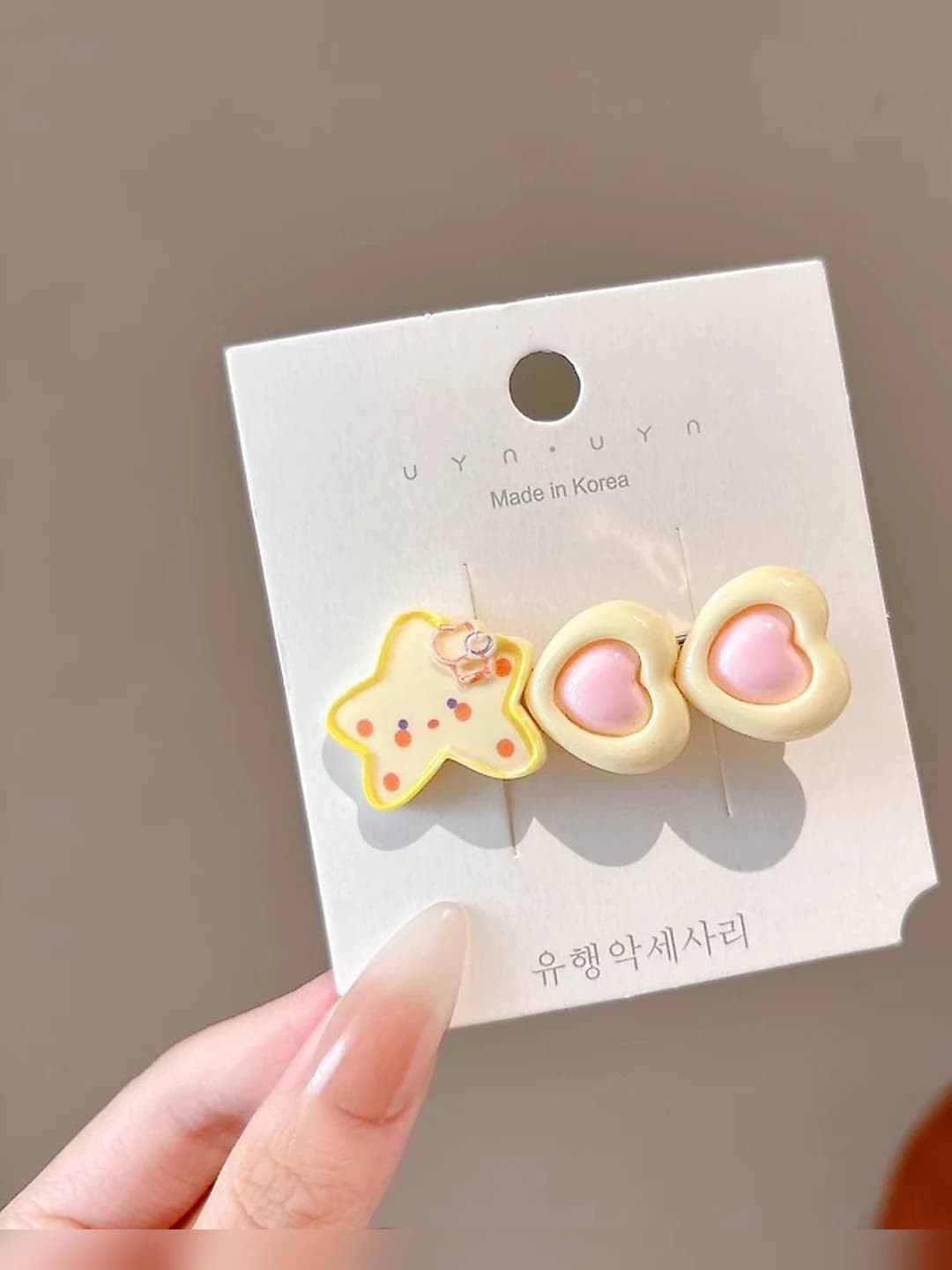Double heart hair clip