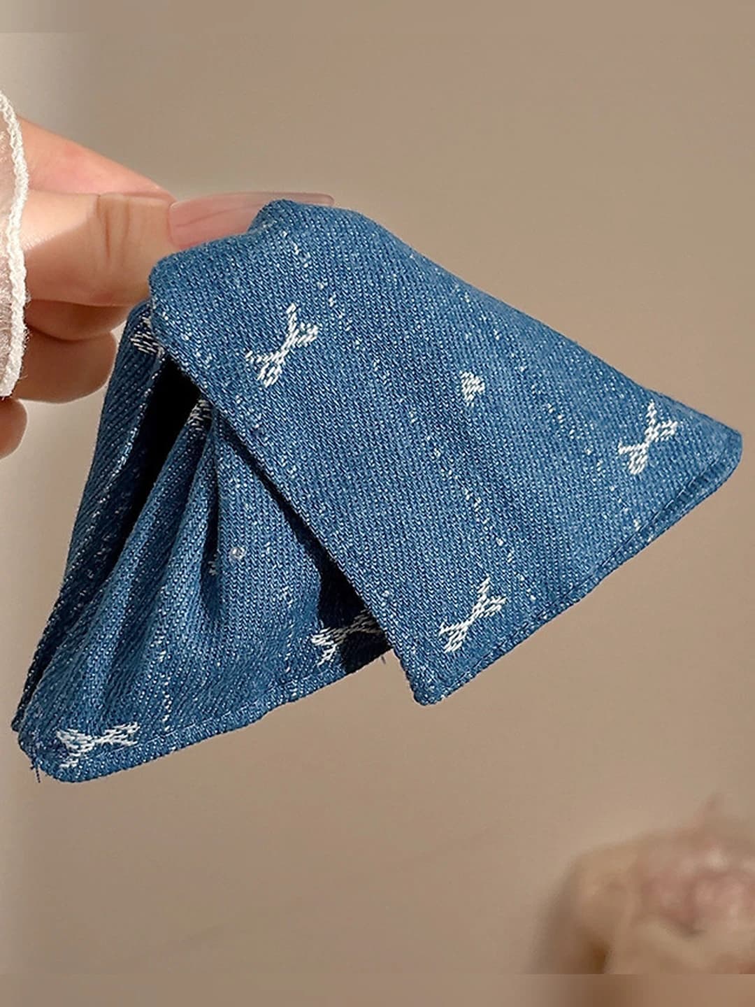 Light blue, denim, 13 cm