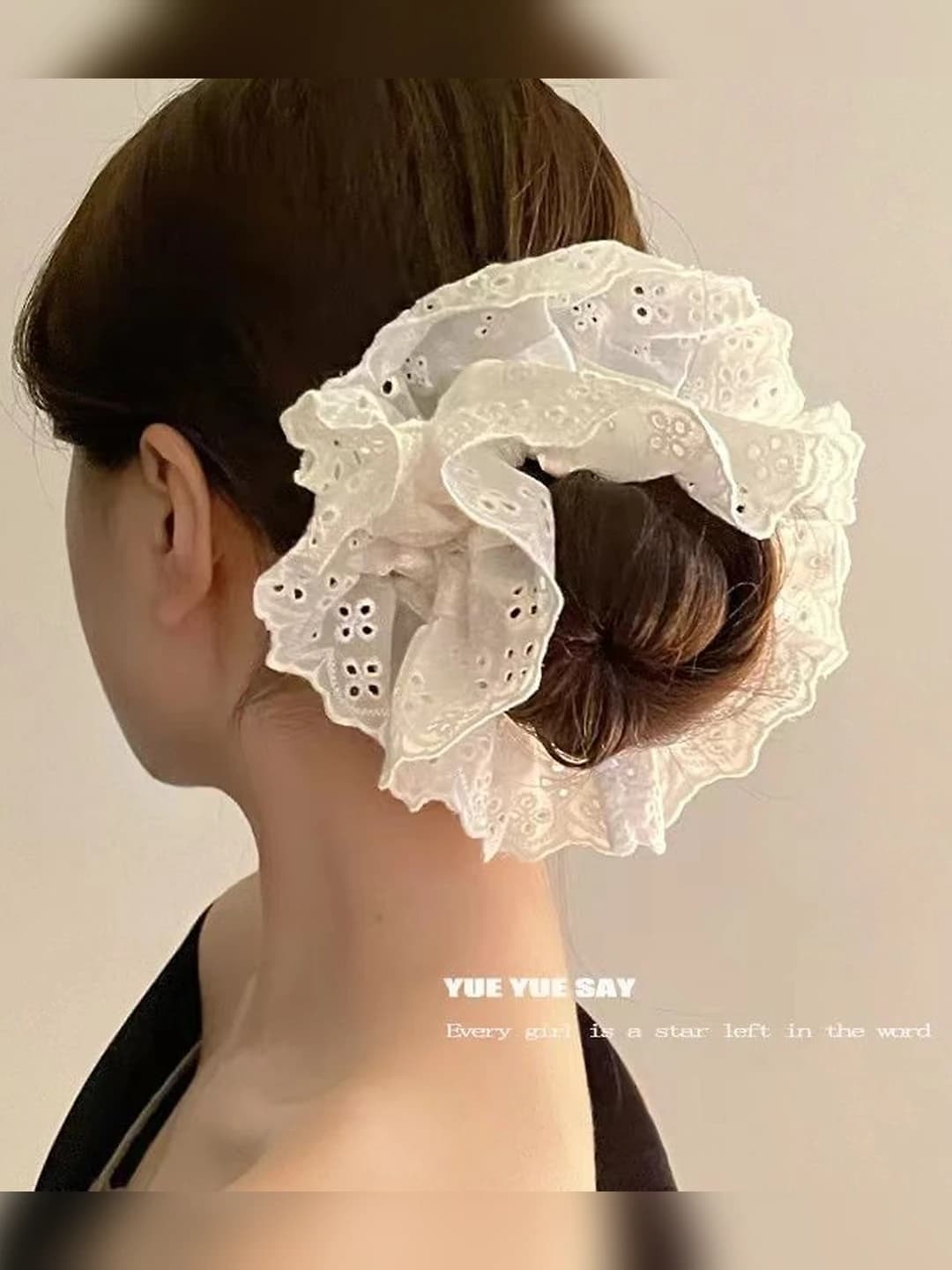 1# White lace double layer 12 cm