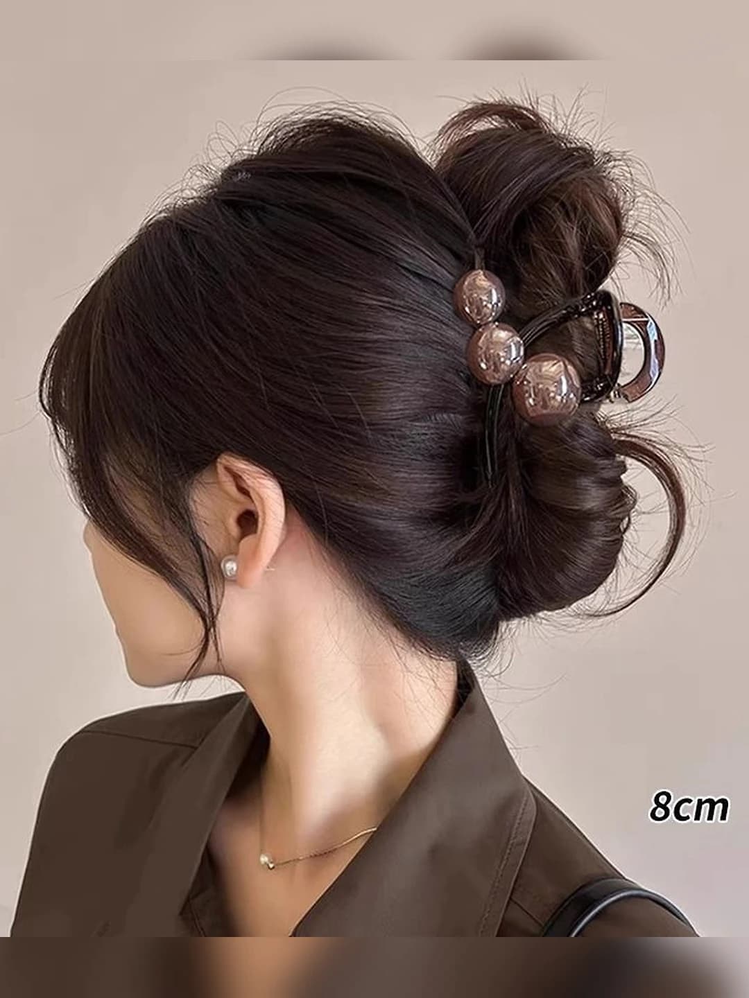 2# Choy shaffof asos, 8 cm, to'q kofe marvarid