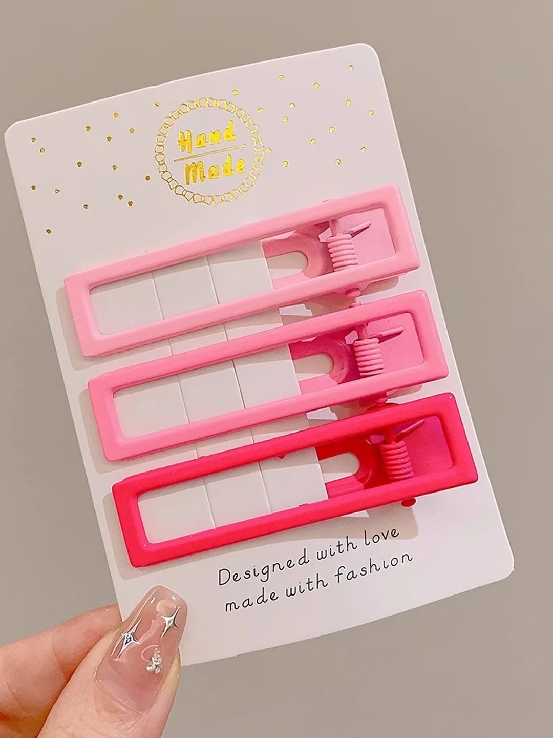 9# Square pink 3 pcs