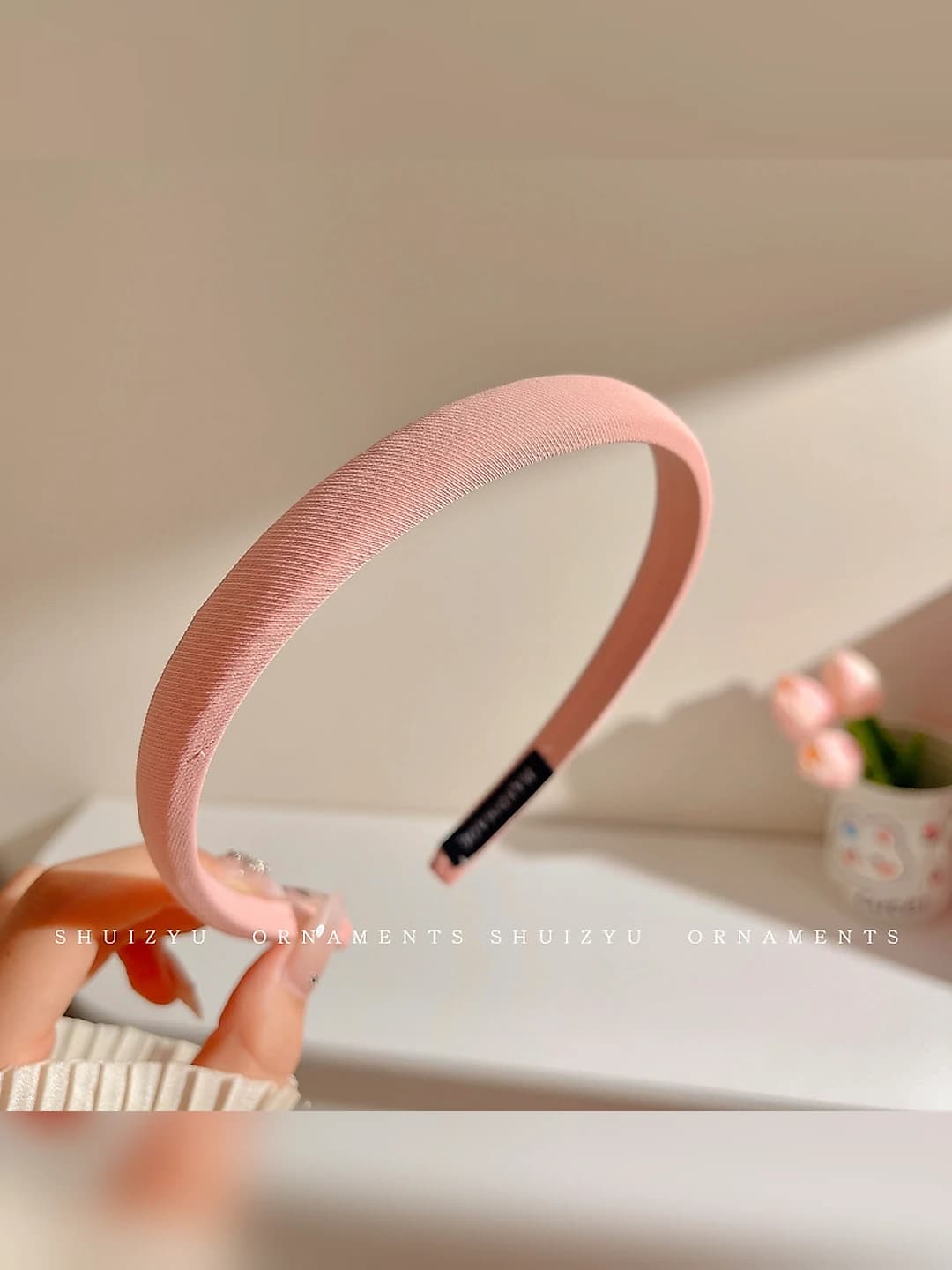 Pink thin headband