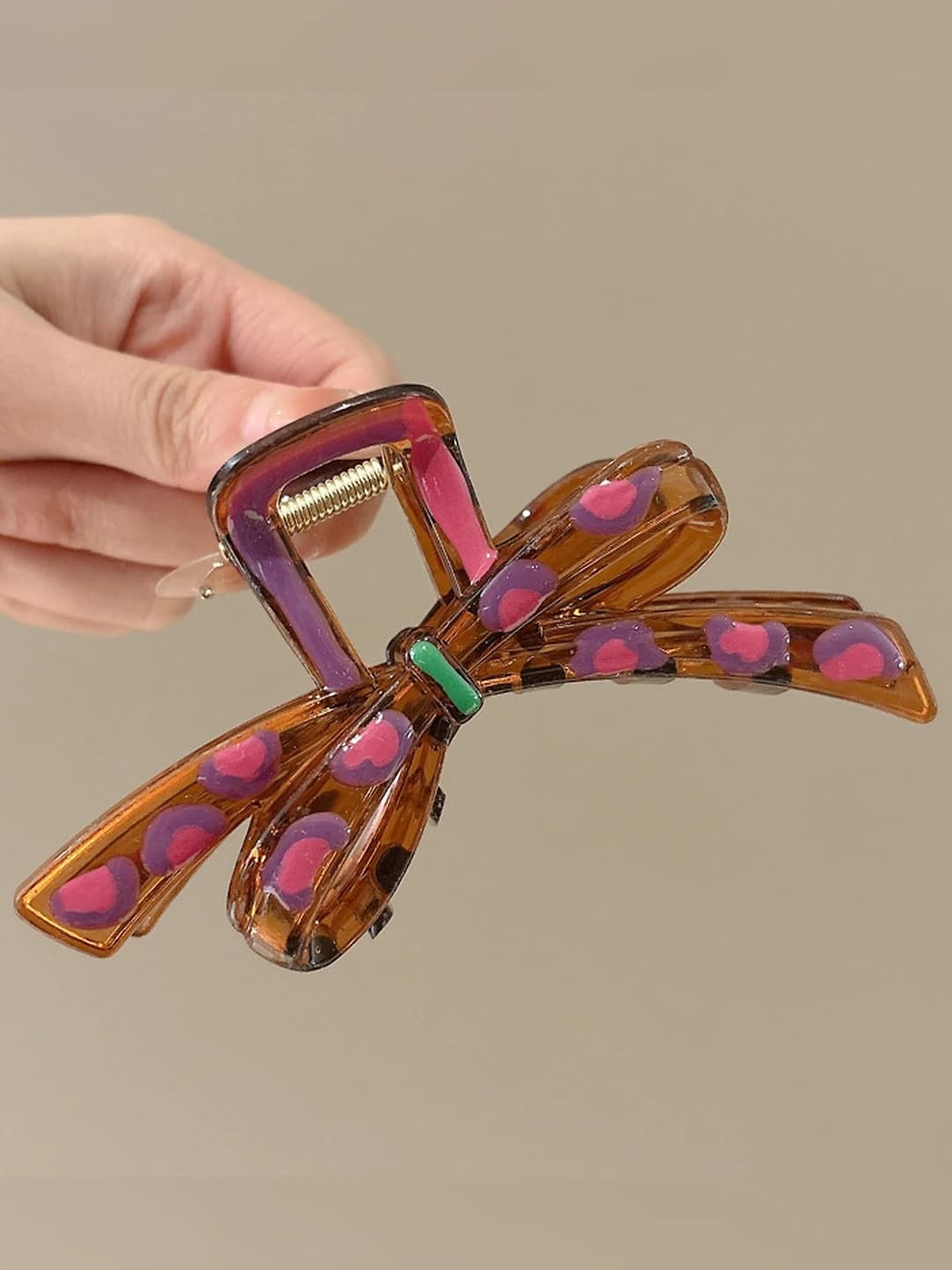 1# Pushti-binafsha dog'li bow-12cm