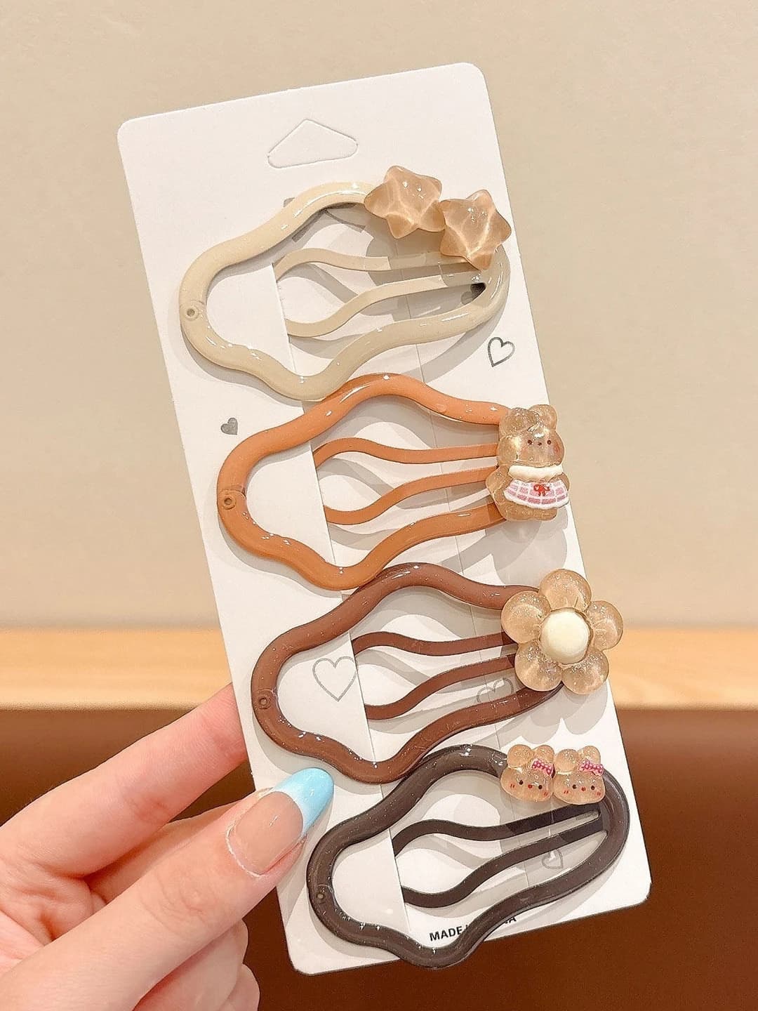 5# Coffee, 4 pcs, length 7 cm