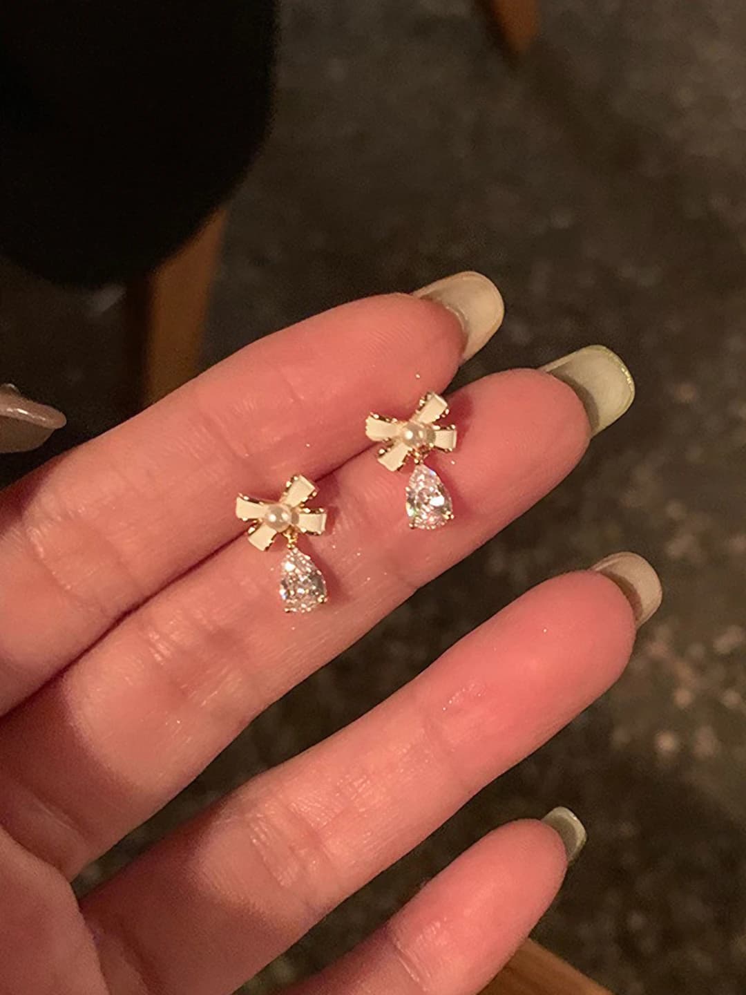 1# 14K baqara sirkon quloqqa