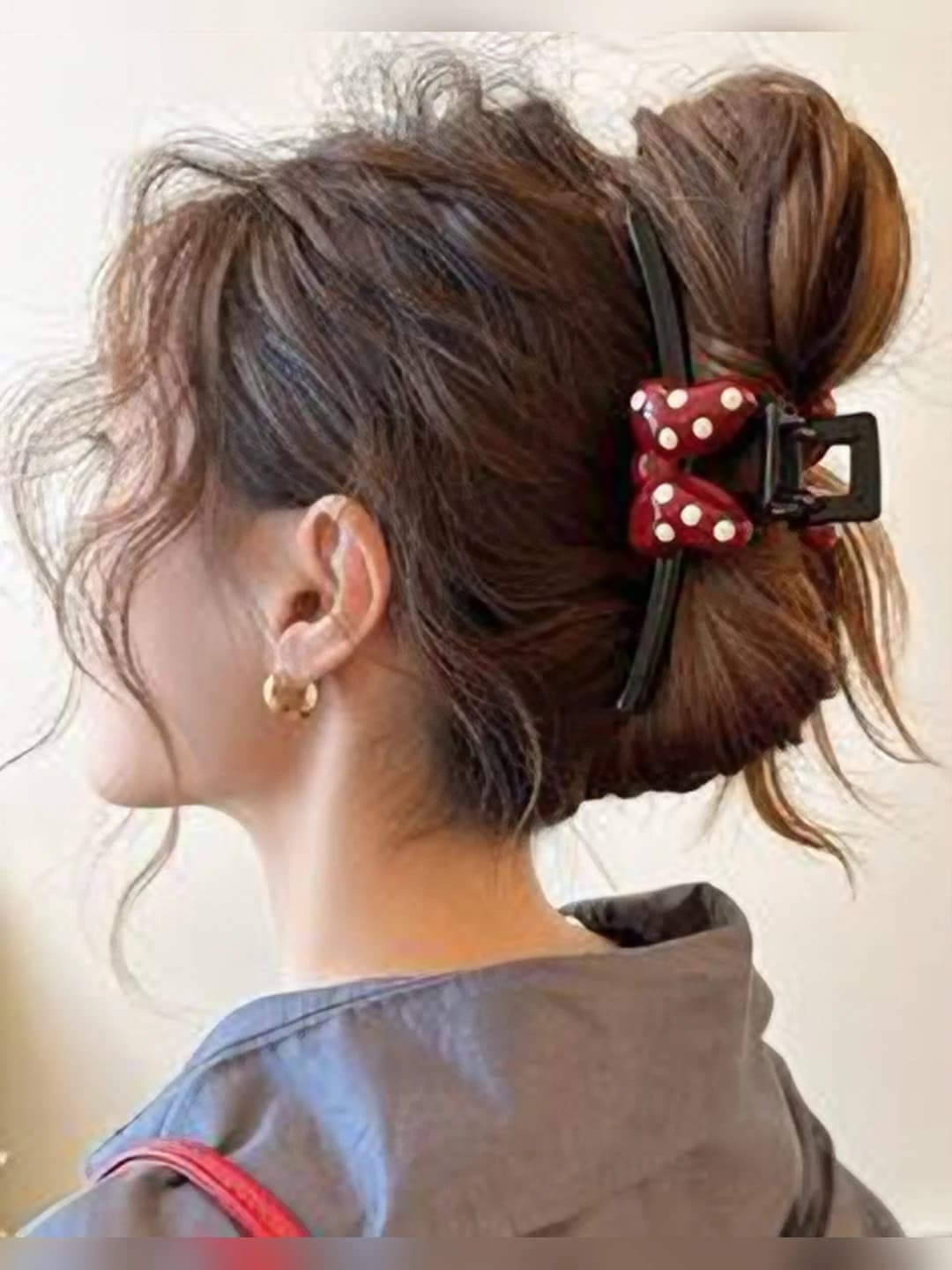 Red Bow, Double-sided, 15 cm