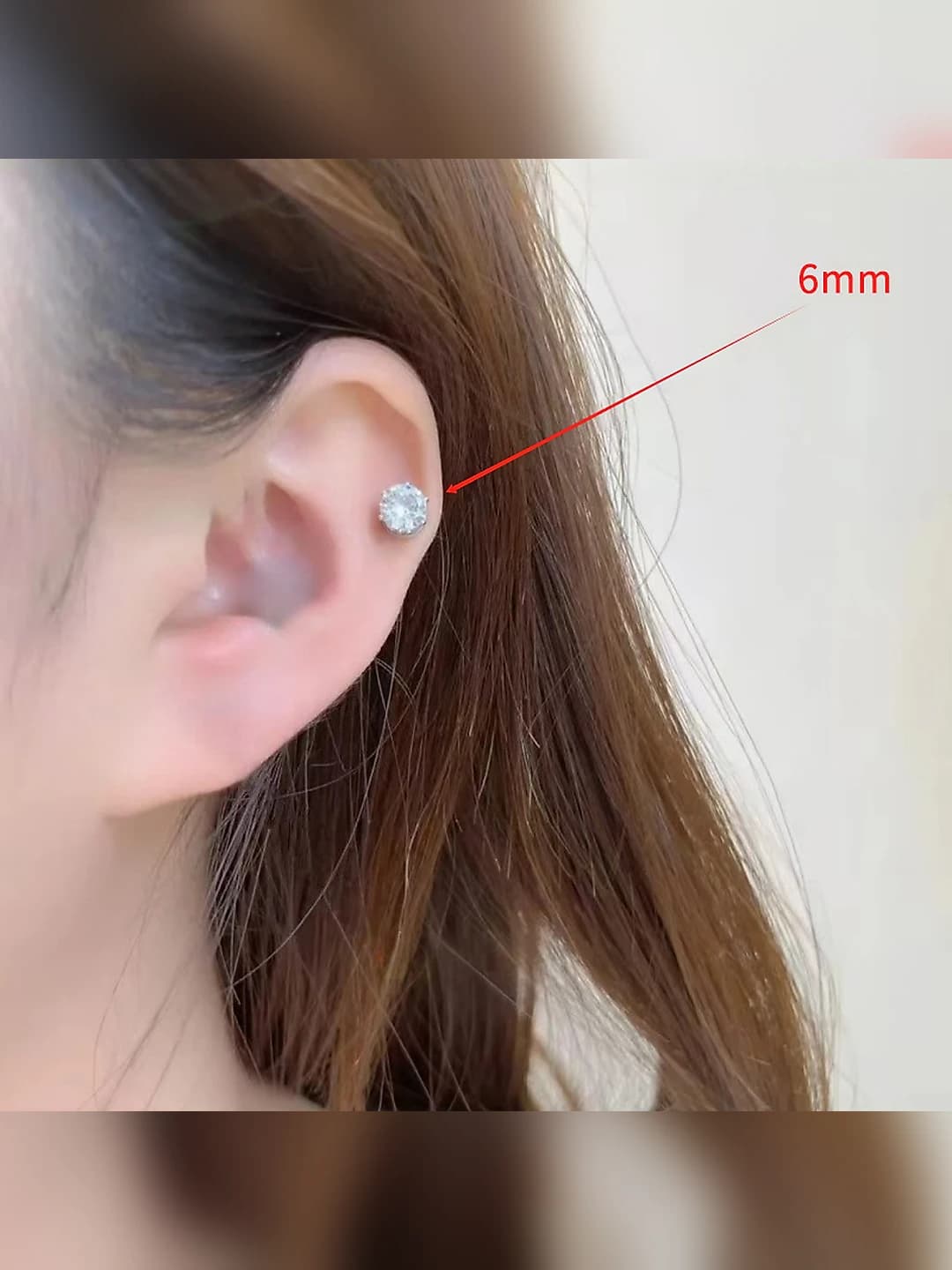 2# 6MM magnit quloq halqasi juft