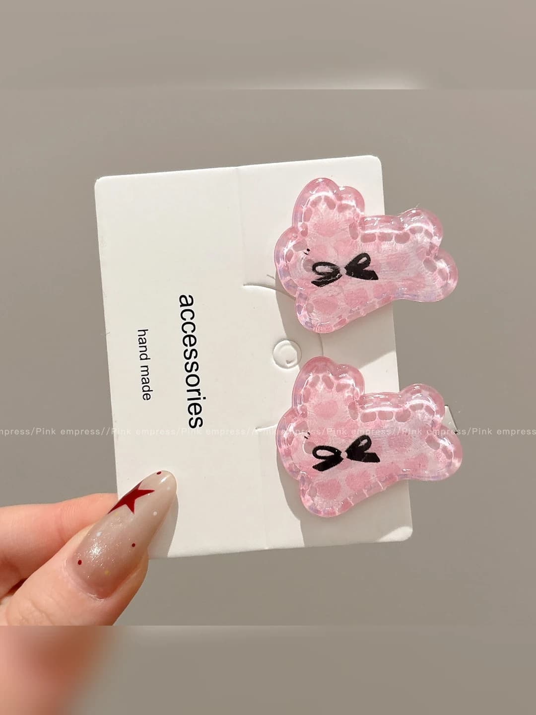 6# Bunnies pair - Dark pink