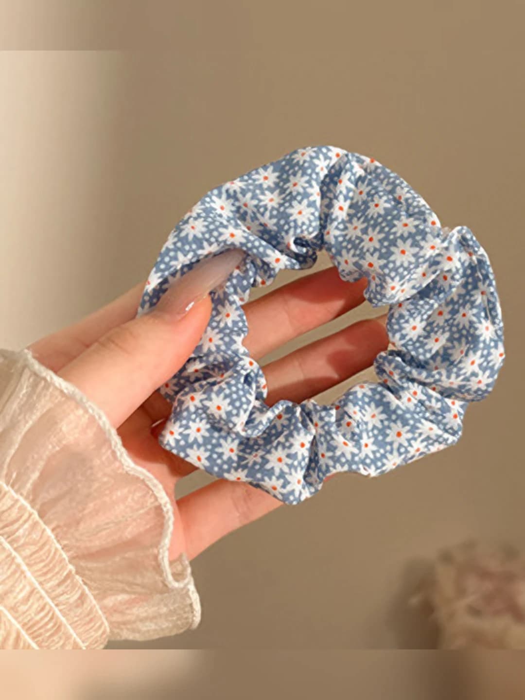 1# Синий мелкий цветочный 9cm