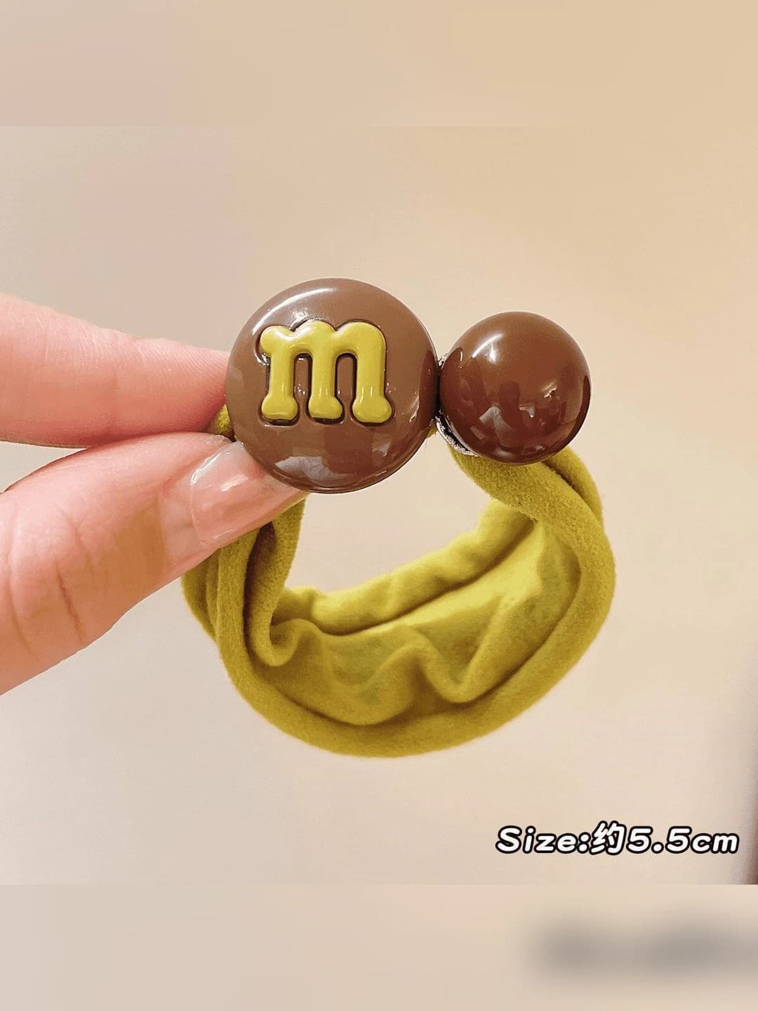 7# Yellow hair tie - plastic accessory