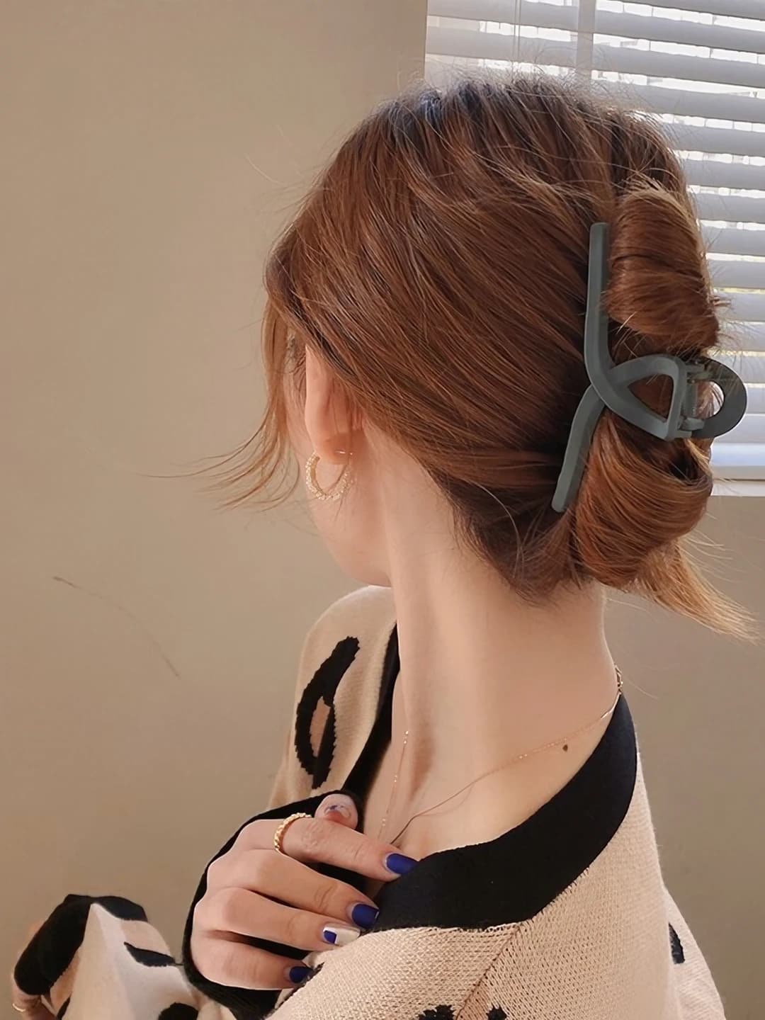 12# Grey-blue Y-shaped clip 11cm