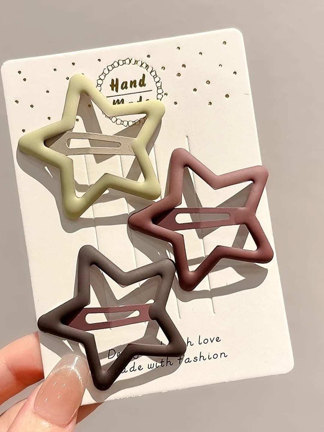 23# Пятиконечная звезда набор 3 шт 4cm