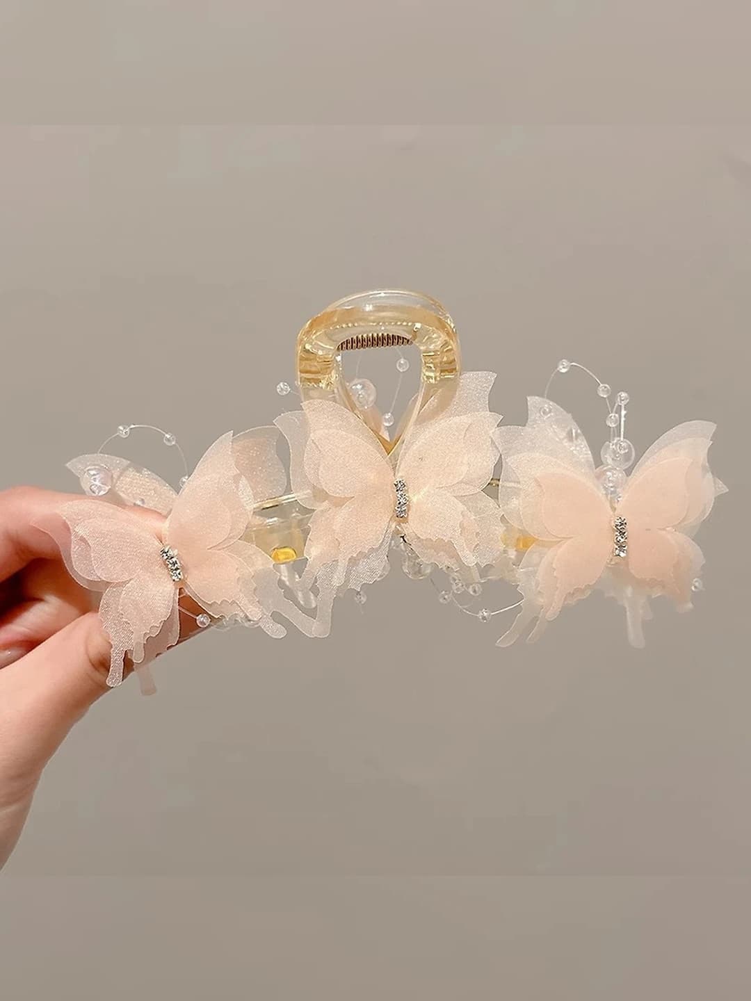 1# Оранжево-розовый бабочка 13cm