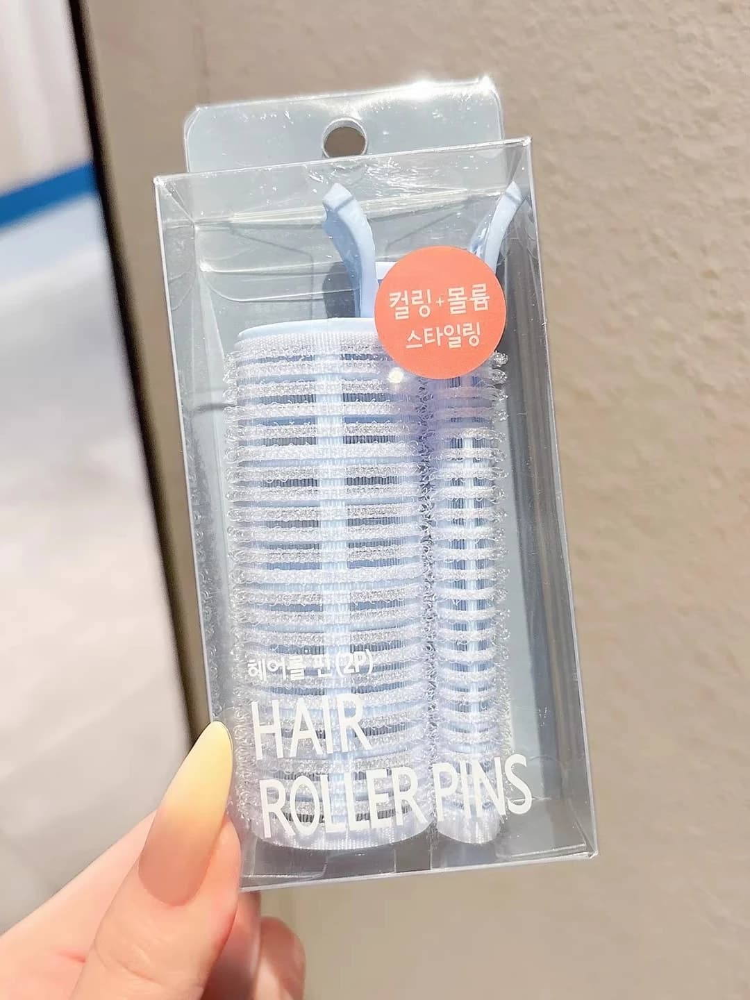 6# Blue curler, 10.5 cm, box