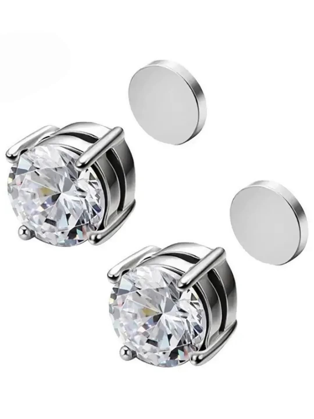 2# Магнитные клипсы серебро 8mm
