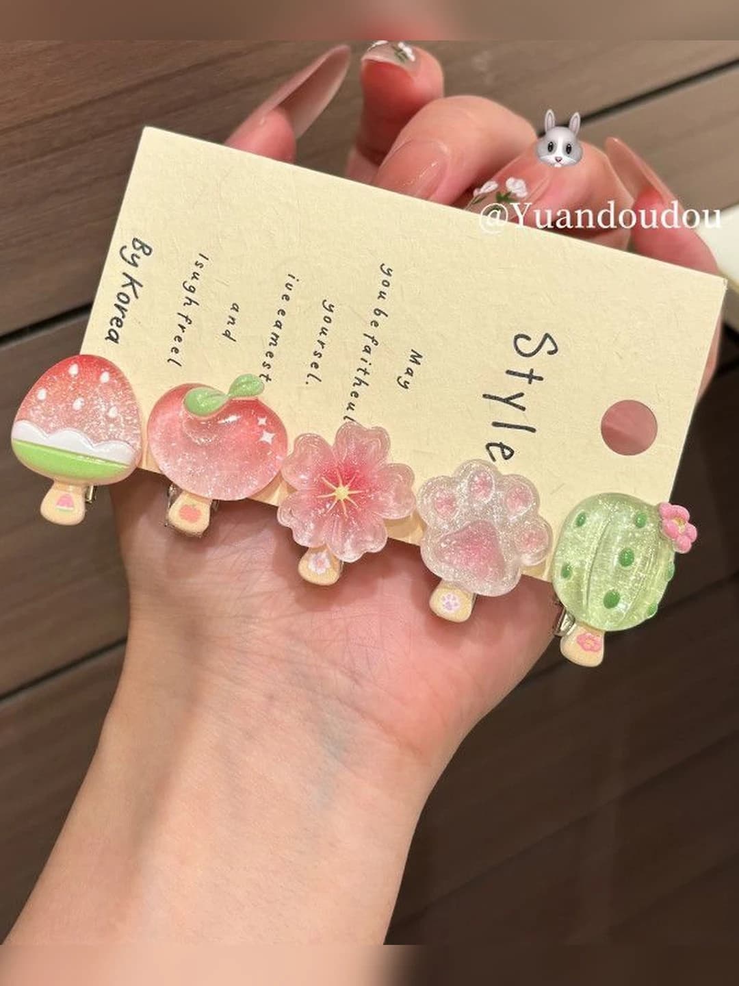 1# Small hair clip 5-piece set