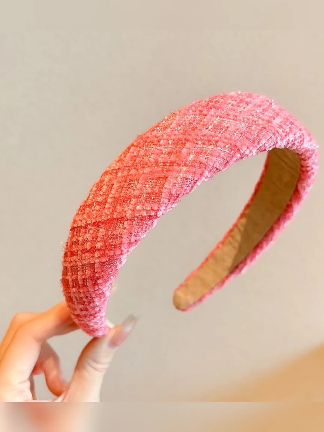 4# Red cross braided headband