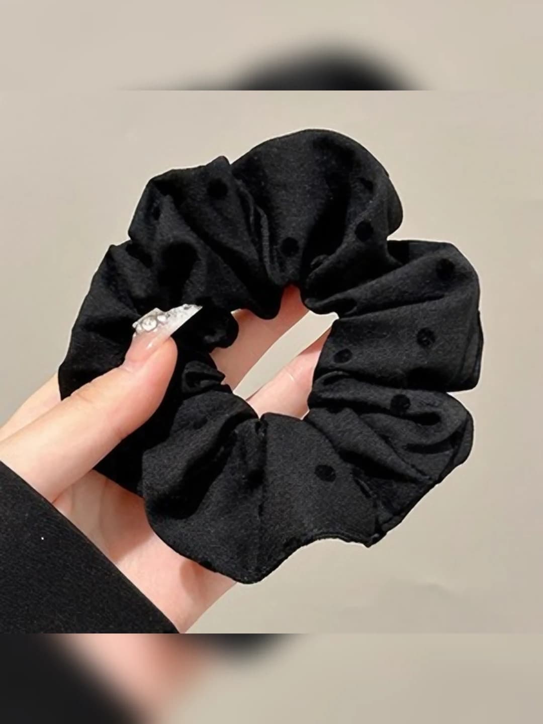 Black, polka dot