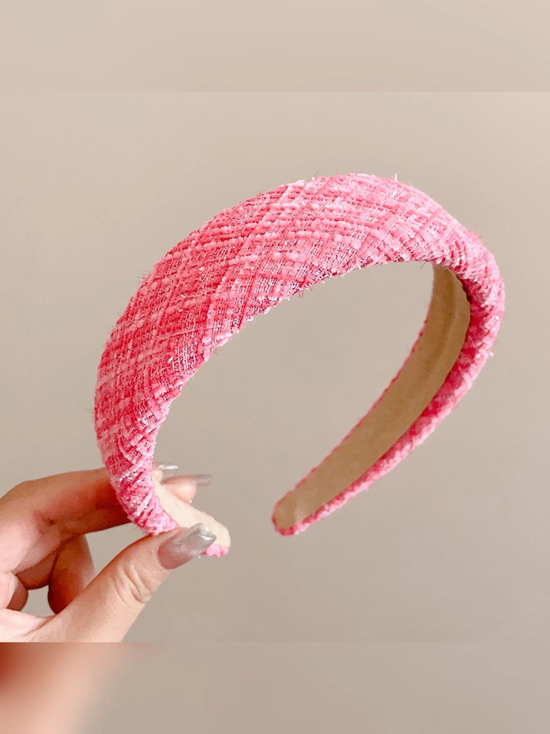 Watermelon red cross pattern headband