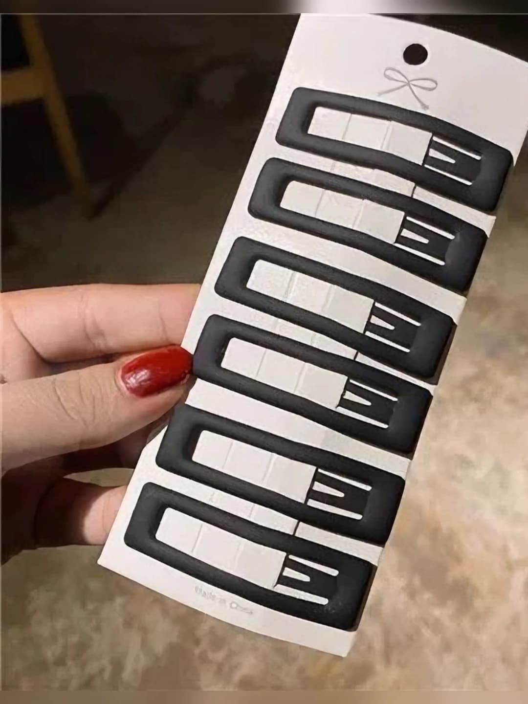 Чёрный, квадратный, 7 см, 5 шт