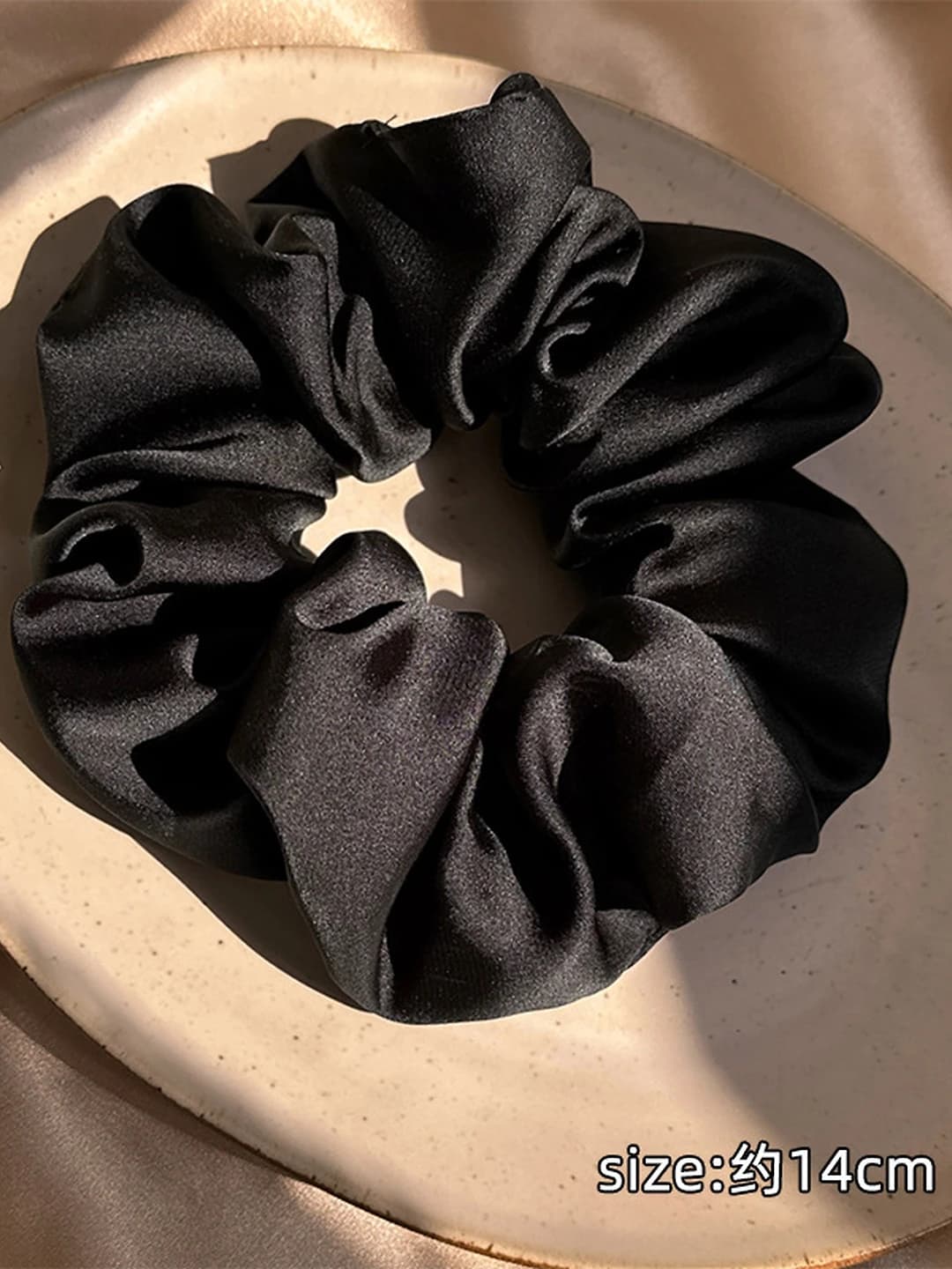 Black large hair tie