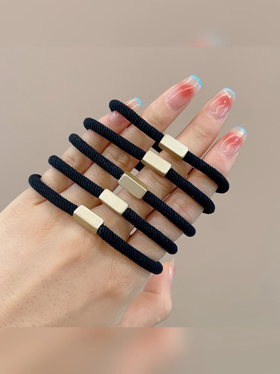 Metallic black, 5 pcs