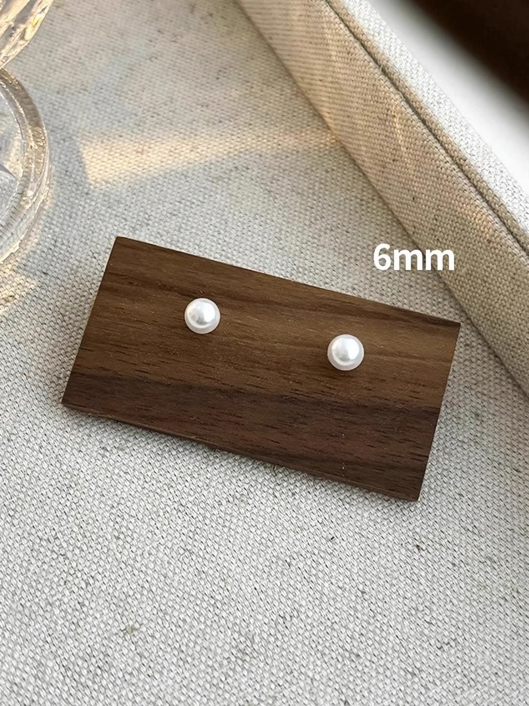 Жемчужные серьги, 6mm