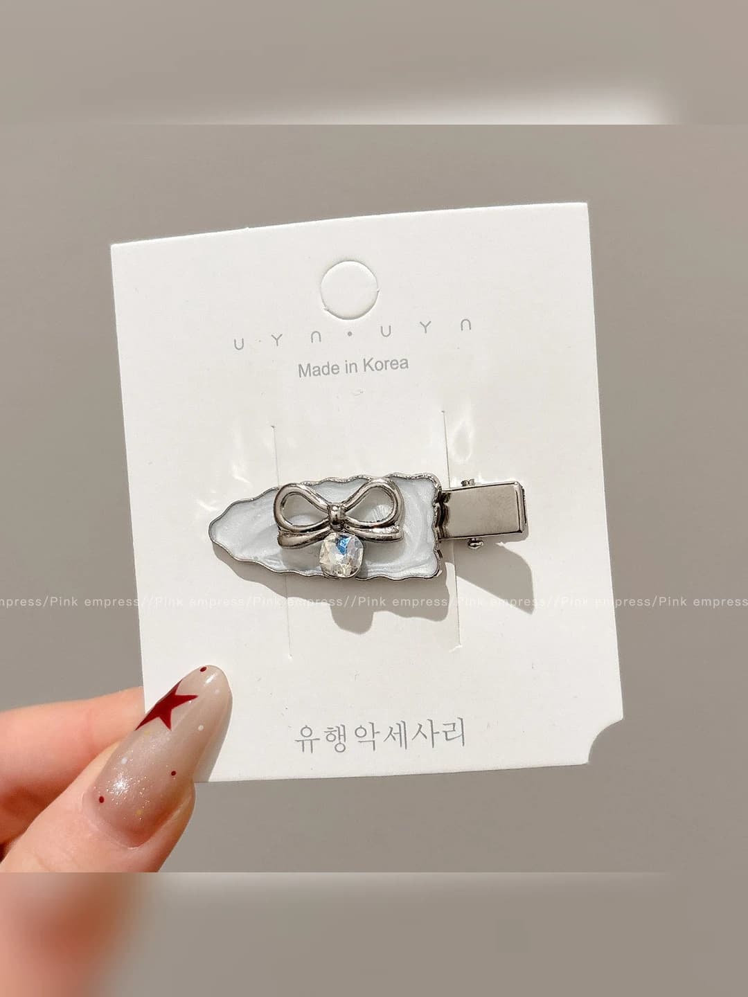 2# Заколка-бабочка - 1 основа 3.5cm