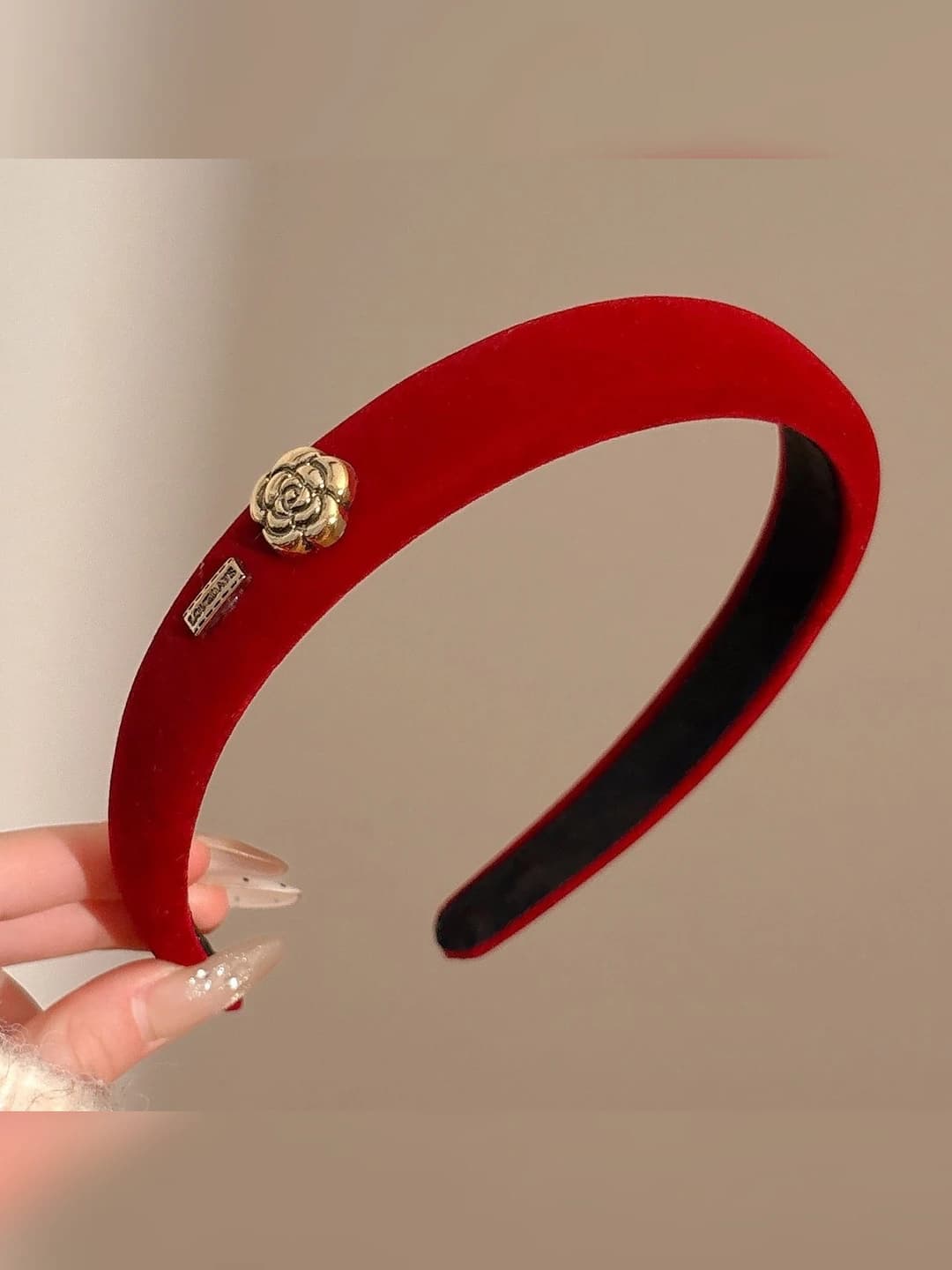Metal flower headband
