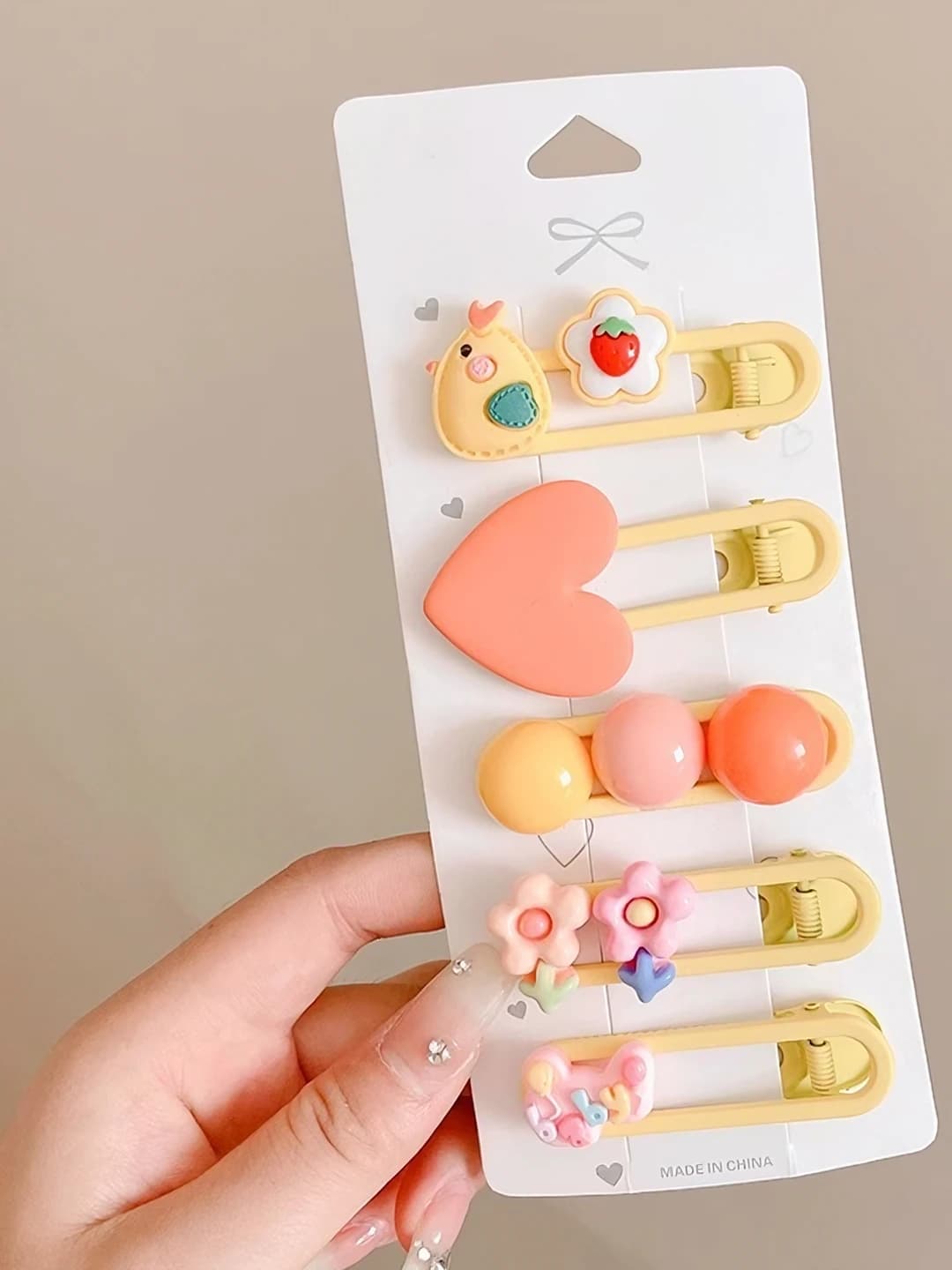 1# Yellow duckbill, 5 pcs, resin