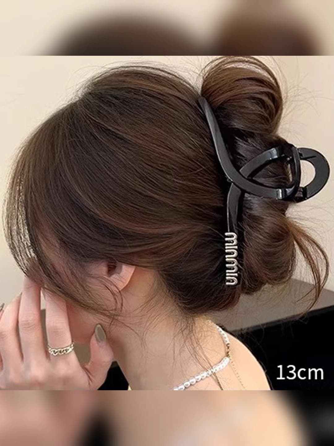7# Глянцевый чёрный мин - ок. 13cm