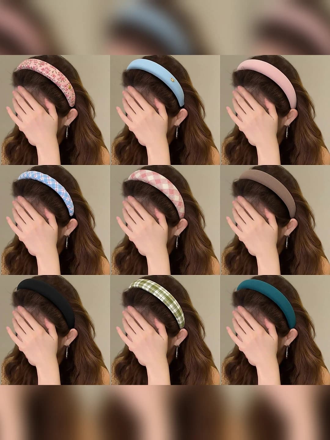 Women's retro face-washing headband, light luxury, high volume, non-squeezing
