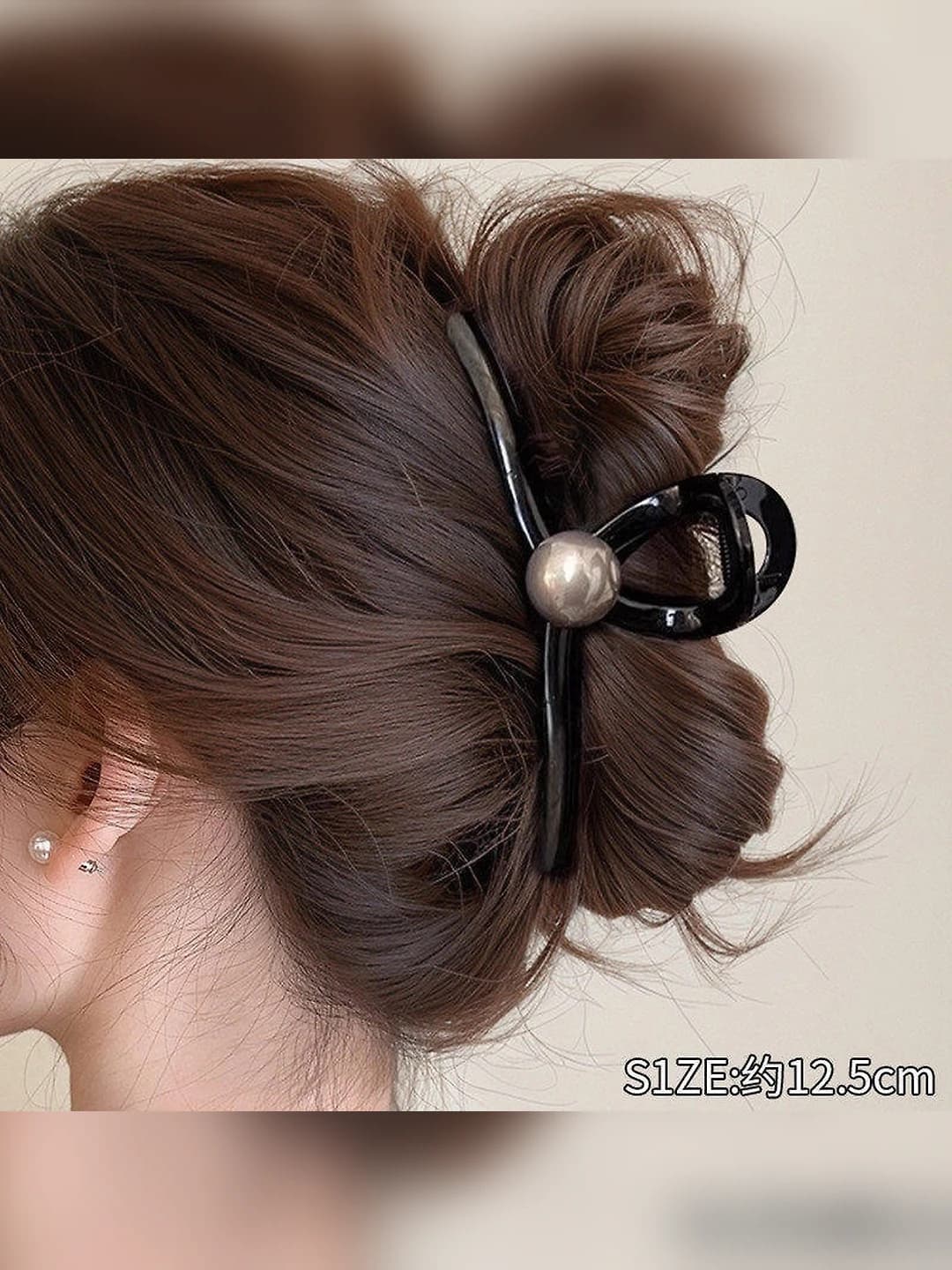 Black glossy pearl 13cm